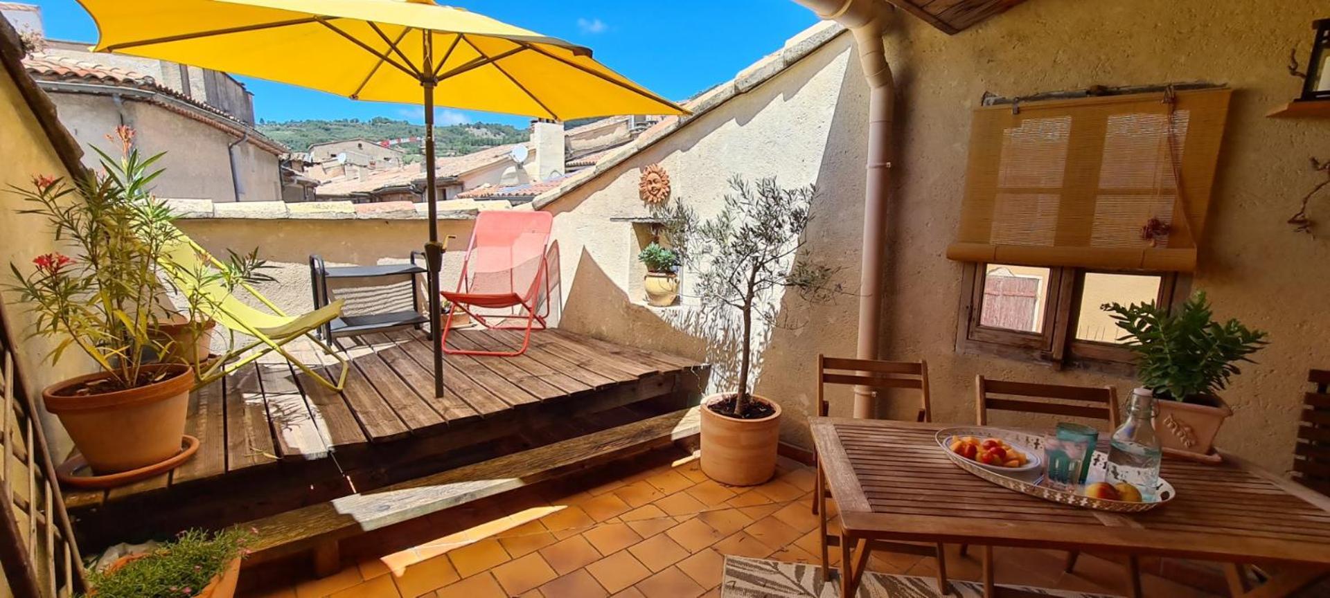 La Terrasse D'Olea, Au Coeur Du Village Buis-les-Baronnies Luaran gambar